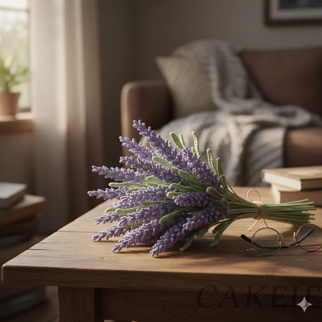 Crochet Lavender Flower Bunch